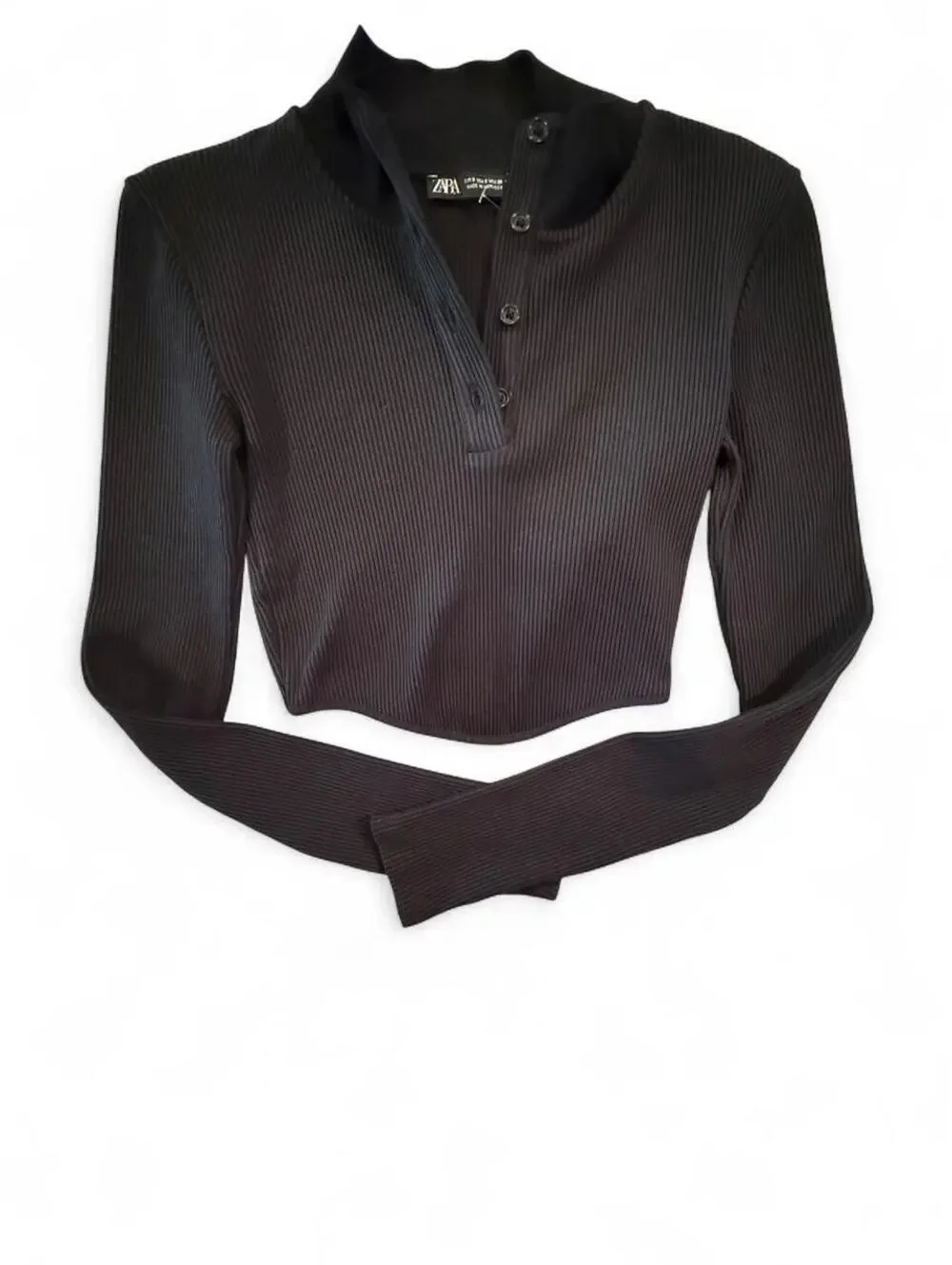 Zara Women's Black Crop-top